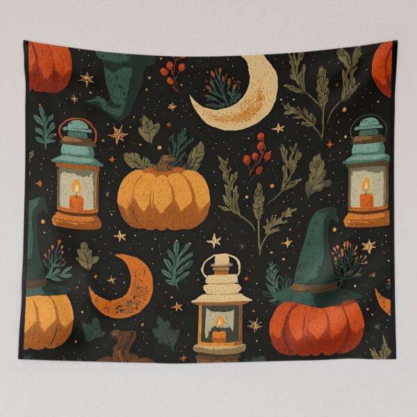 Item preview, Witch’s Midnight Pumpkin Harvest - Autumn & Halloween Series designed and sold by Mission Ready.