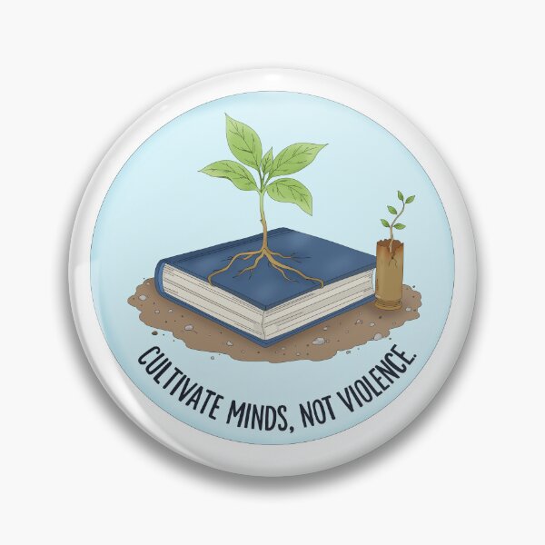Item preview, School Violence Bubble Message Sticker designed and sold by LittleRockArt.