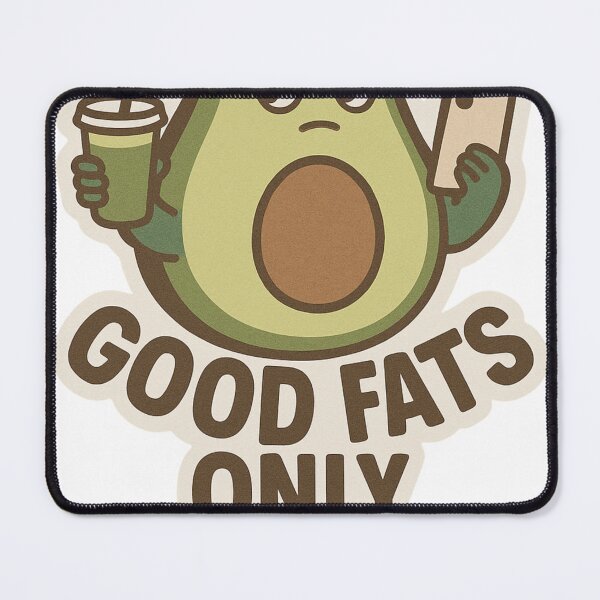Item preview, Good Fats Only Sticker – Funny Sassy Avocado Aesthetic designed and sold by mirozeliea.