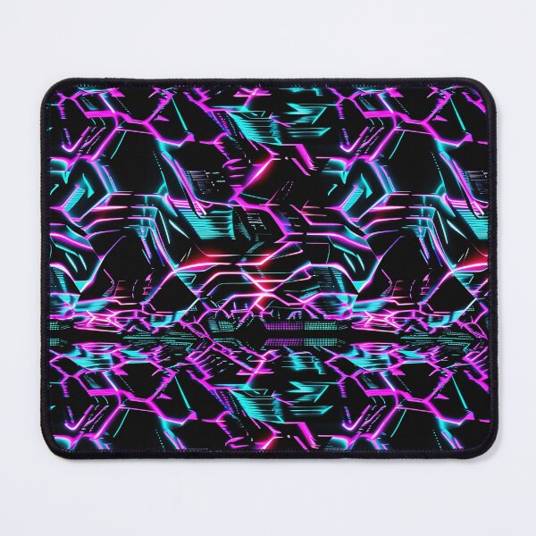 Item preview, Electric Glitch Cyberpunk Seamless Pattern designed and sold by SketchNStyle.