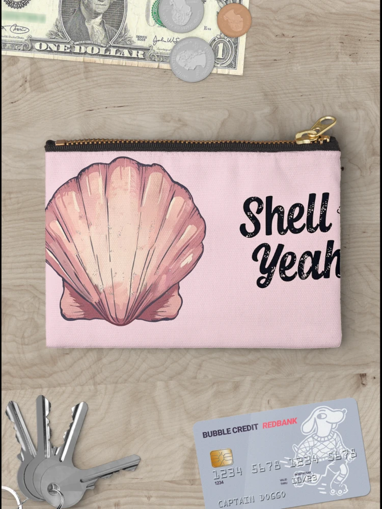Thumbnail 3 of 4, Zipper Pouch, Shell yeah designed and sold by Top Thinkers.