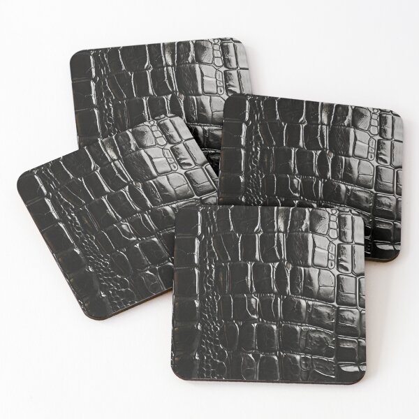 Item preview, Luxury Black Crocodile Leather Seamless Pattern | Modern Fashion Texture Design designed and sold by HAFIZ-DP.
