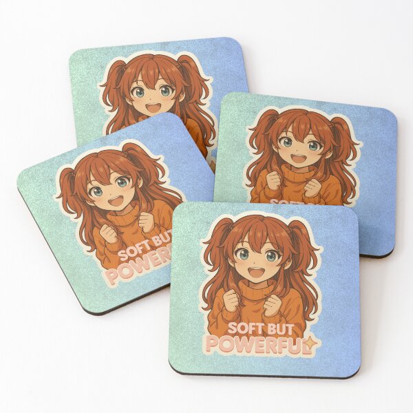 Item preview, Soft But Powerful – Cute Anime Girl Phone Case | Cozy Aesthetic Motivation designed and sold by mirozeliea.