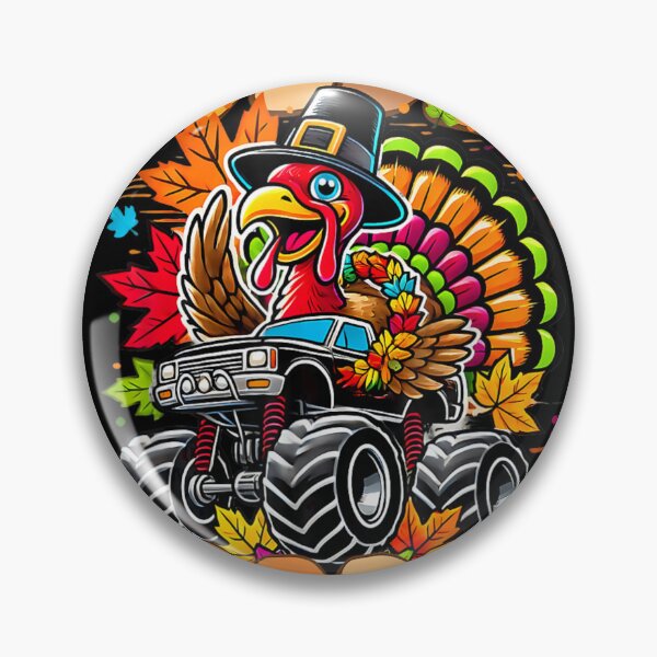 Item preview, COBBLE COBBLE Turkey Driving Monster Truck Awesome Thanksgiving Fall Design designed and sold by Nannythenimfa.