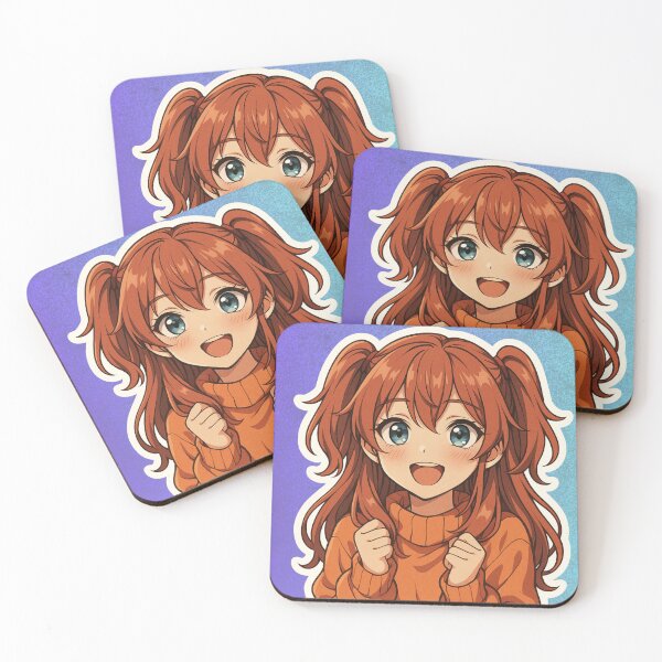 Item preview, Energetic Anime Girl Phone Case – Happy Kawaii Aesthetic designed and sold by mirozeliea.