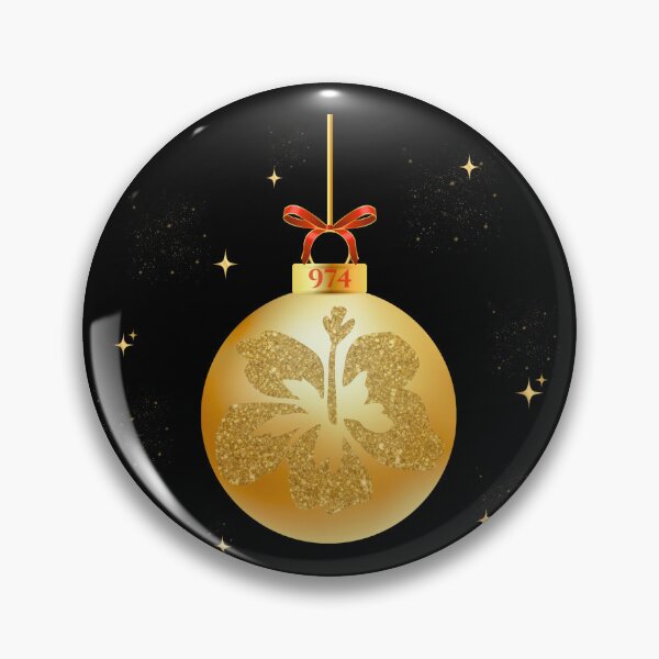 Item preview, Shimmering hibiscus gold ornament designed and sold by KONTOUR-SOMIN.