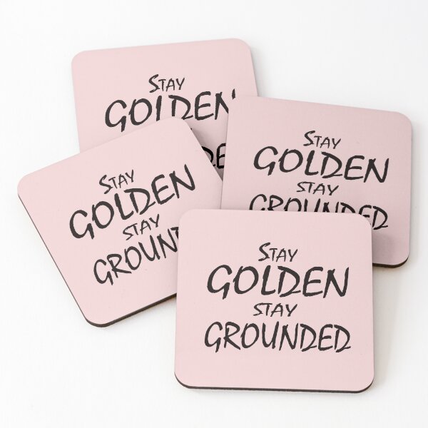 Item preview, Stay Golden, Stay Grounded – Elegant Minimal Motivational Quote Design designed and sold by ArtNestVerse.