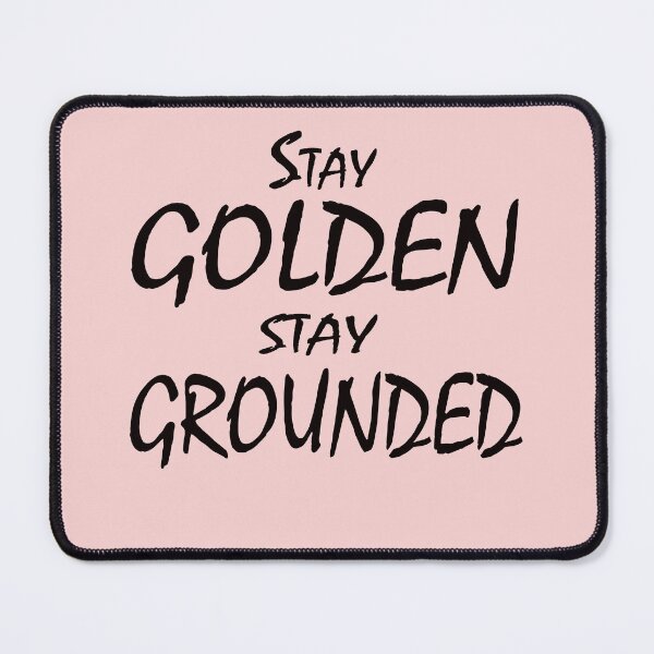 Item preview, Stay Golden, Stay Grounded – Elegant Minimal Motivational Quote Design designed and sold by ArtNestVerse.