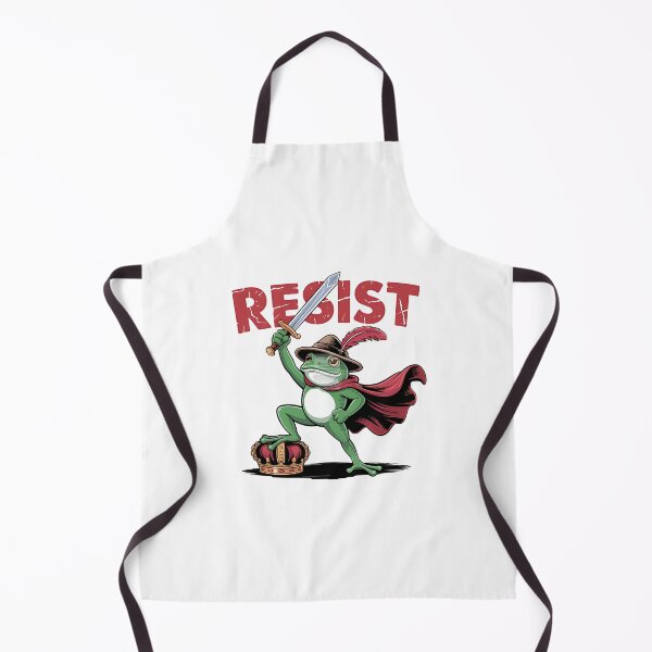 Item preview, RESIST Frog with Crown — Defiant Political Protest Art designed and sold by Colorful-Garden.