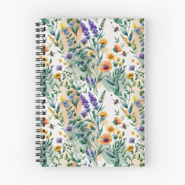Item preview, Delicate Wildflower Pollinator Meadow Pattern designed and sold by SketchNStyle.
