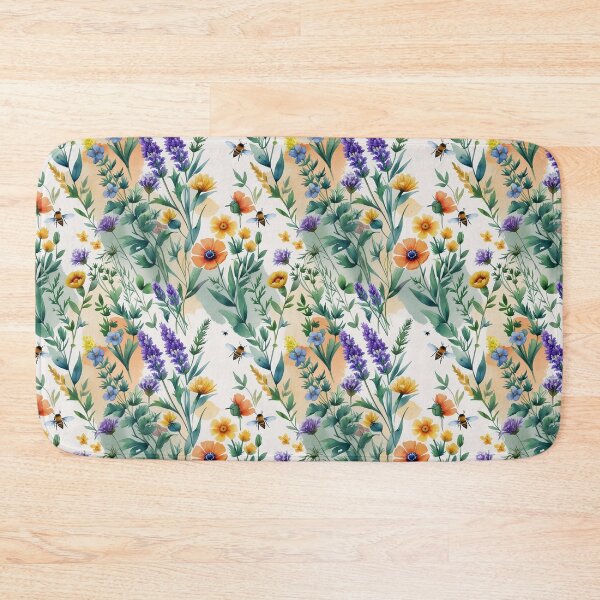Item preview, Delicate Wildflower Pollinator Meadow Pattern designed and sold by SketchNStyle.