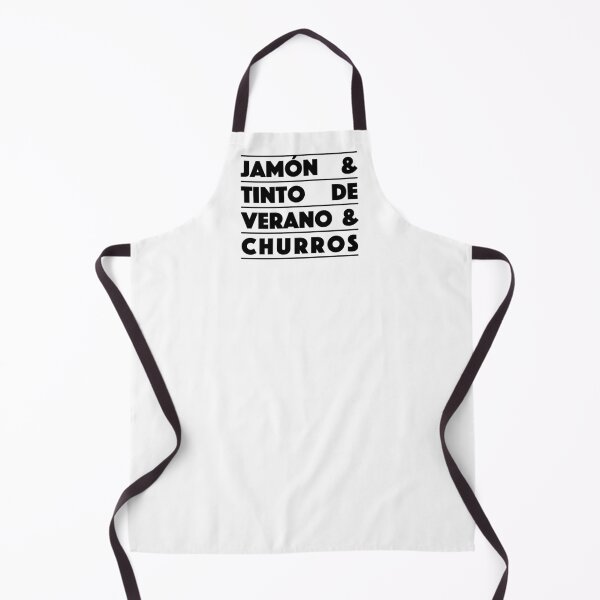 Item preview, Jamón & Tinto de Verano & Churros — Classic Spanish Trio Typography Design (Black) designed and sold by didijuca.