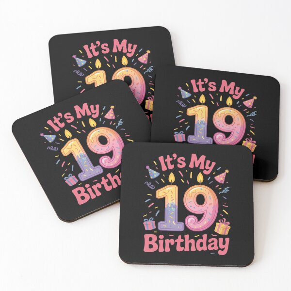 Item preview, Candle Presents It's My 19 Years Old Birthday Happy 19th Day  designed and sold by NeomiStoreSS.