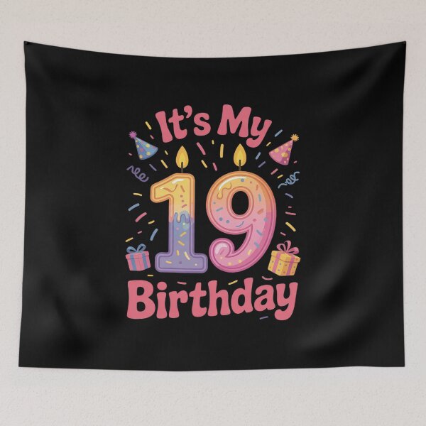 Item preview, Candle Presents It's My 19 Years Old Birthday Happy 19th Day  designed and sold by NeomiStoreSS.
