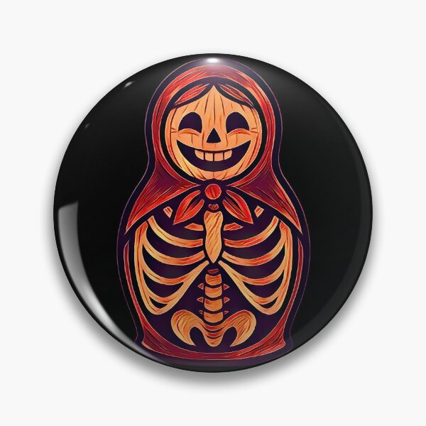 Item preview, Matryoshka Nesting Doll Skeleton, Halloween Slavic Folklore designed and sold by Russian101.