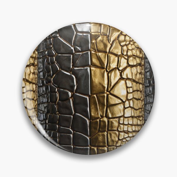 Item preview, Metallic Crocodile Leather Seamless Pattern | Silver & Gold Fashion Texture designed and sold by HAFIZ-DP.