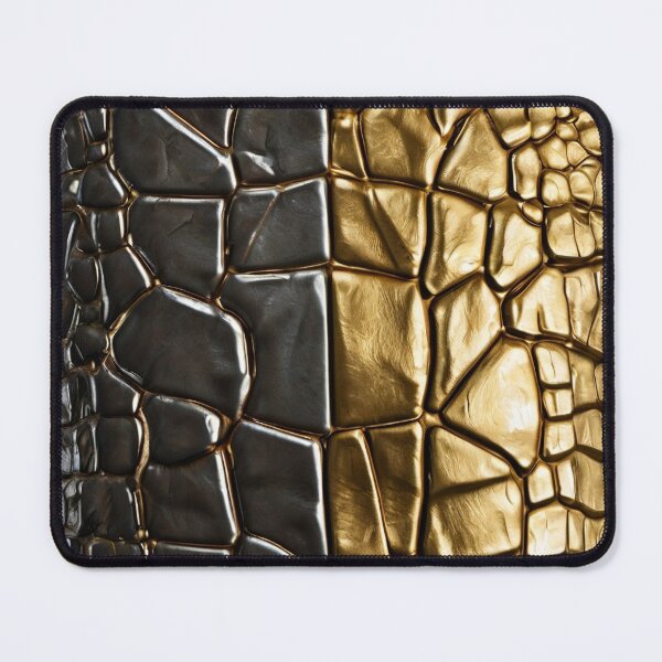 Item preview, Metallic Crocodile Leather Seamless Pattern | Silver & Gold Fashion Texture designed and sold by HAFIZ-DP.