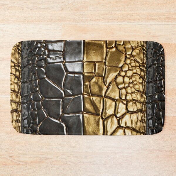 Item preview, Metallic Crocodile Leather Seamless Pattern | Silver & Gold Fashion Texture designed and sold by HAFIZ-DP.