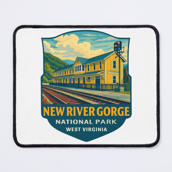 Item preview, New River Gorge National Park Retro Bridge Sticker designed and sold by Ismeal Von.