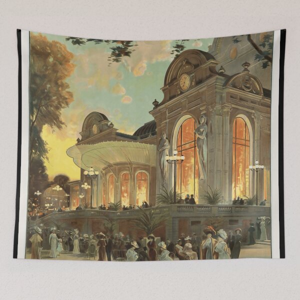 Item preview, Vintage Vichy Travel Poster | Art Nouveau Style | Belle Époque Decor | French Spa Town | Elegant & Sophisticated Artwork designed and sold by artofuniverse.