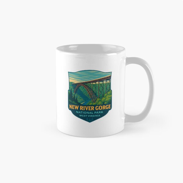 Item preview, New River Gorge National Park Retro Bridge Sticker designed and sold by Ismeal Von.