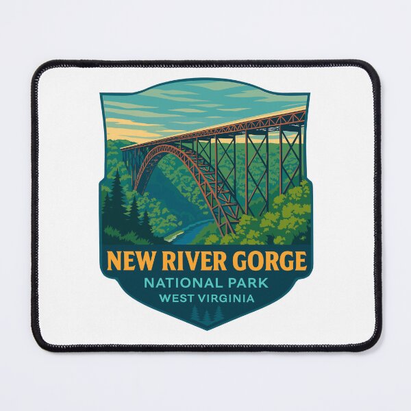 Item preview, New River Gorge National Park Retro Bridge Sticker designed and sold by Ismeal Von.