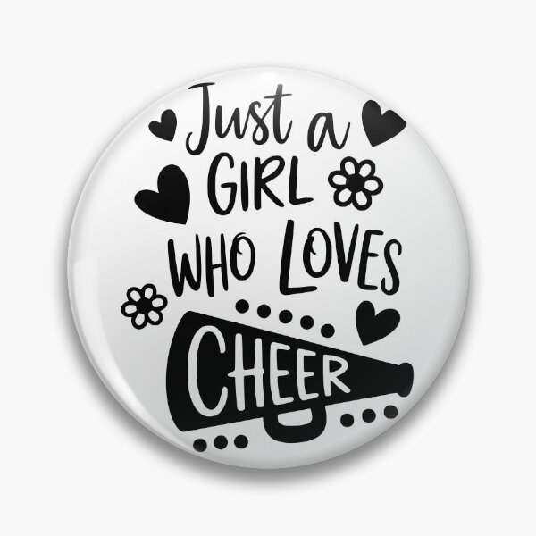 Item preview, Just A Girl Who Loves Cheer designed and sold by FloraliteCo.