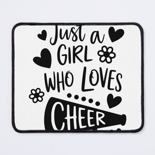 Item preview, Just A Girl Who Loves Cheer designed and sold by FloraliteCo.