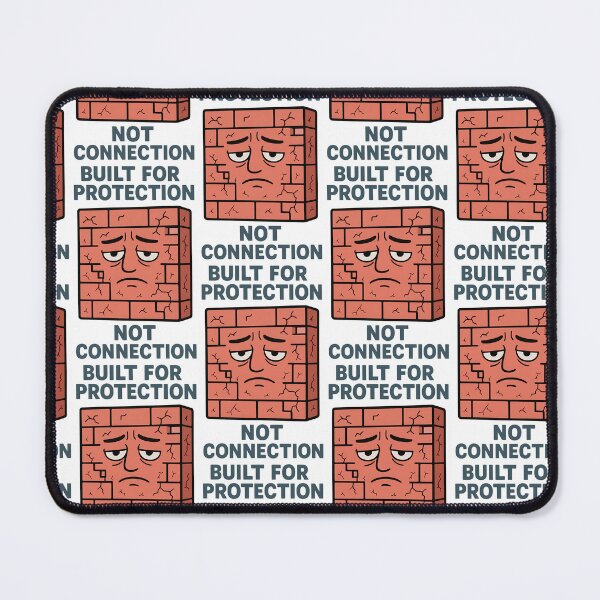Item preview, Built for Protection Not Connection Emotional Wall Design designed and sold by TeeTimeTreasure.