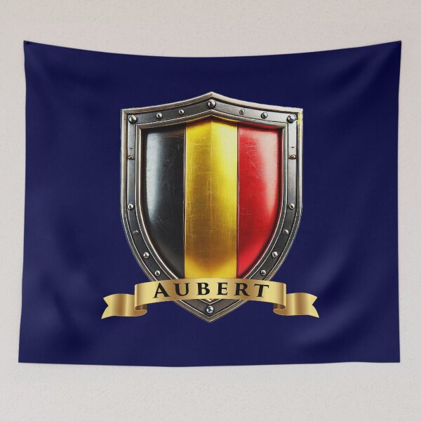 Artikelvorschau, Wappen des Erbes von Aubert, belgischer Schild entworfen und verkauft von Highlandkings.