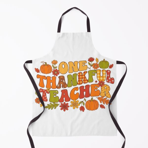 Item preview, One Thankful Teacher – Retro Fall Thanksgiving Autumn Classic T-Shirt designed and sold by Shivartdesign36.