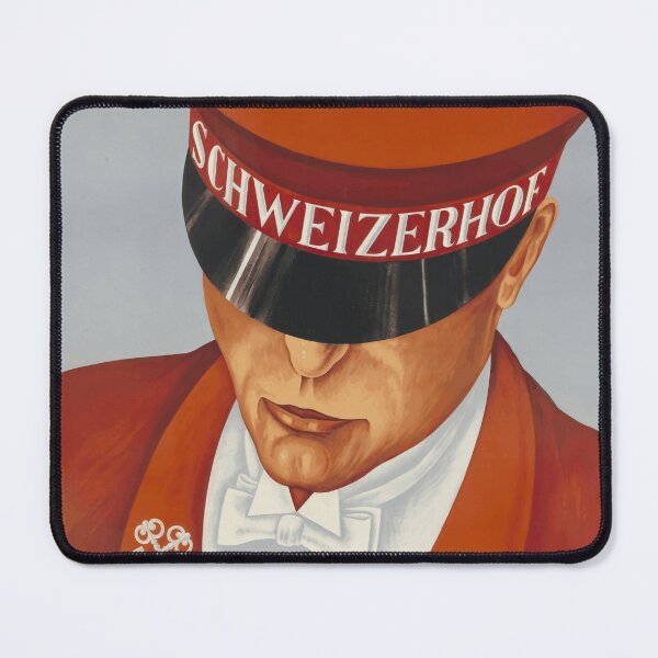 Item preview, Vintage Zurich Travel Poster | Art Deco Hotel Porter Print | Swiss Art | Bold Colors & Graphic Design | Mid-Century Decor designed and sold by artofuniverse.