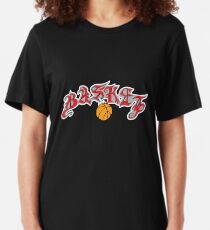 Basket Basketball Sports Star Slim Fit T-Shirt