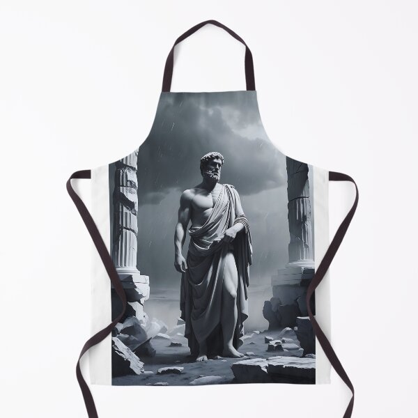 Item preview, Zeus Statue Amid Ancient Stone Pillars designed and sold by ShadeScapeArt.