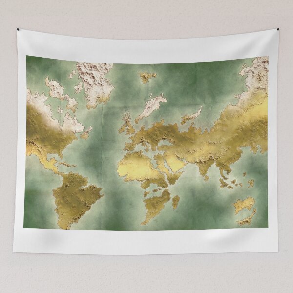 Item preview, The Lost Wyrld Map (No Labels) designed and sold by MonkeyBlood Design.
