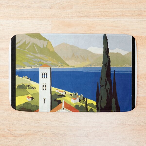Item preview, Vintage Art Deco Italian Lakes Travel Poster | ENIT | Classic 1920s 1930s Style | Italy Lake Como & Garda Decor designed and sold by artofuniverse.