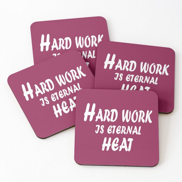 Item preview, Hard Work Is Eternal Heat – Motivational Energy Quote Design designed and sold by ArtNestVerse.