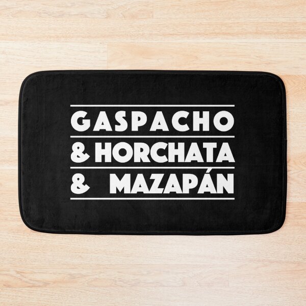 Item preview, Gaspacho & Horchata & Mazapán — Spain Edition – Food Lovers Typography Design (White) designed and sold by didijuca.