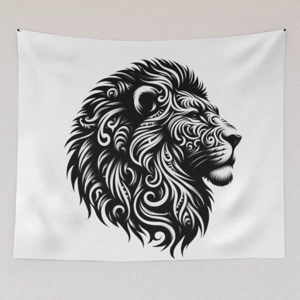 Item preview, Lion tribal tattoo designed and sold by Shark-86.