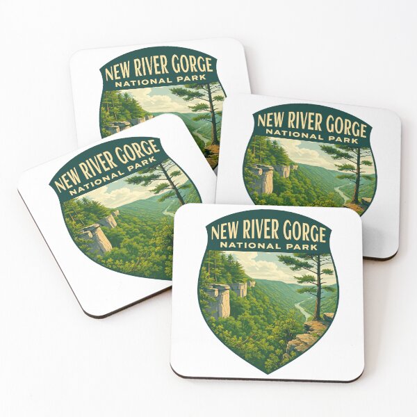 Item preview, New River Gorge National Park Retro Bridge Sticker designed and sold by Ismeal Von.