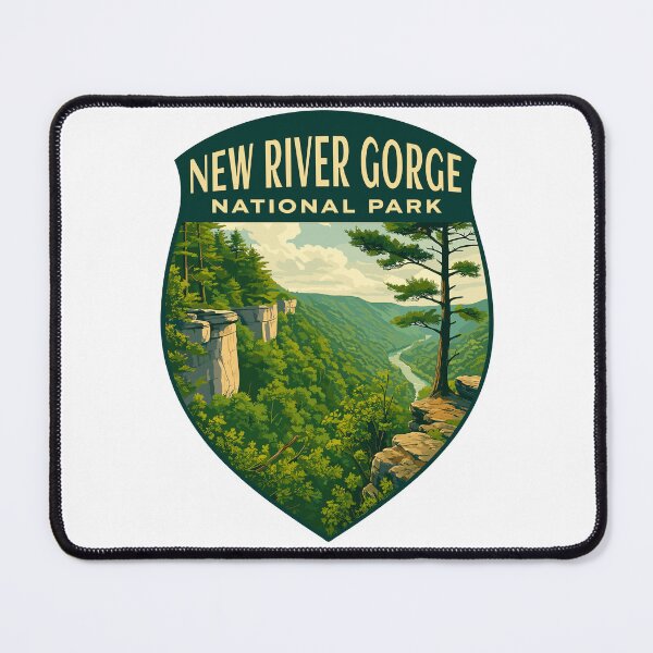 Item preview, New River Gorge National Park Retro Bridge Sticker designed and sold by Ismeal Von.