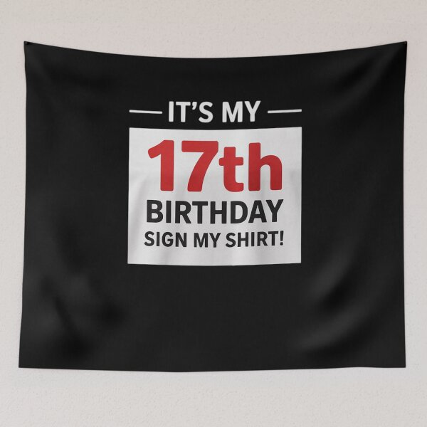 Item preview, It's My 17th Birthday Sign My 17 Year Old Birthday  designed and sold by NeomiStoreSS.