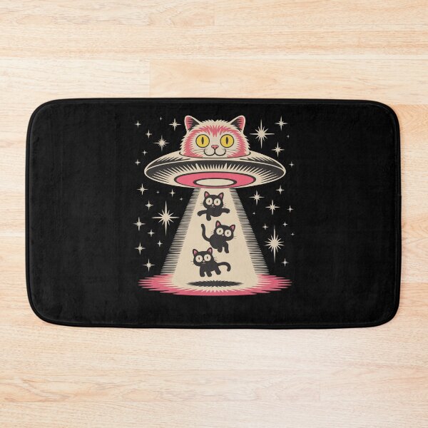 Item preview, Alien Cat Abduction – UFO and Black Cats Funny Sci-Fi Design designed and sold by T-Chou.