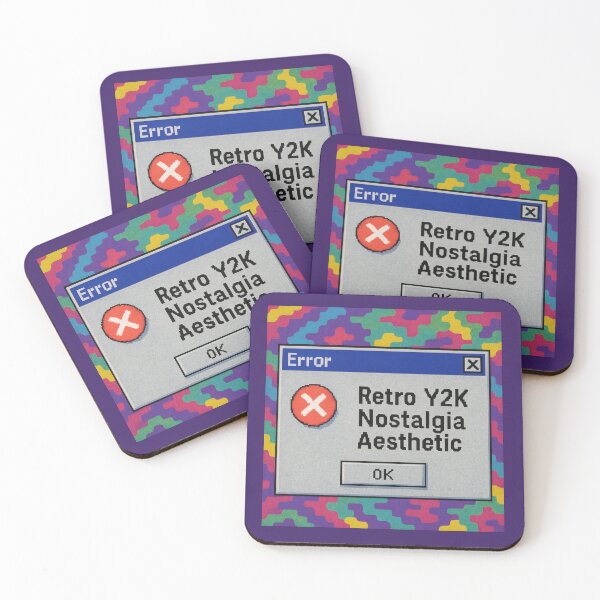 Item preview, Retro Y2K Nostalgia Aesthetic — Error Window Design designed and sold by Ombrya.