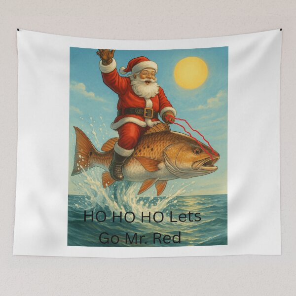 Item preview, Redfish Rodeo – Santa’s Christmas Catch by Line & Legacy designed and sold by lineandlegacy.