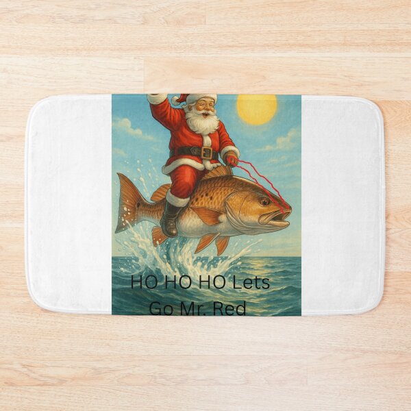 Item preview, Redfish Rodeo – Santa’s Christmas Catch by Line & Legacy designed and sold by lineandlegacy.