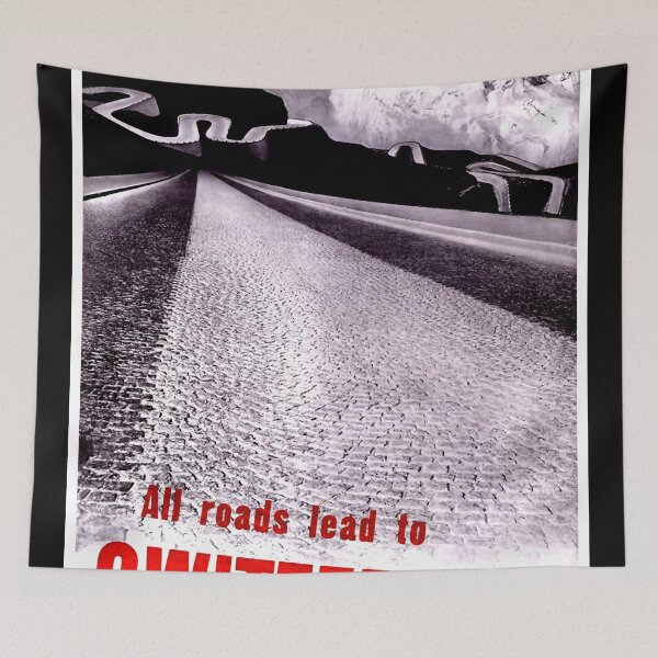 Item preview, Vintage Travel Poster | Switzerland Art Deco Print | All Roads Lead to Switzerland | Mid-Century Modernist Wall Art designed and sold by artofuniverse.