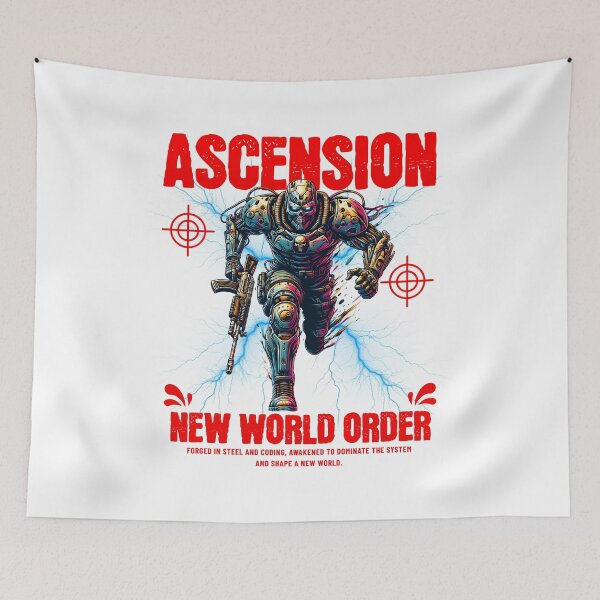 Item preview, Cool Sci-Fi Art Design, Ascension – New World Order | Futuristic Intelligent Robot designed and sold by GudBuyArt.