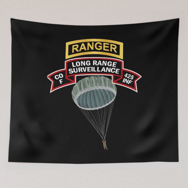 Item preview, Army - Airborne Ranger - F Company- 425th Infantry (Ranger) Scroll w Ranger Tab designed and sold by Military Insignia Products.