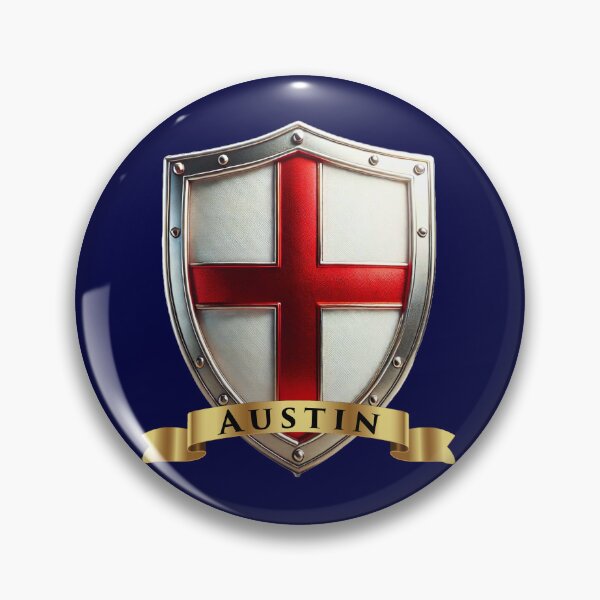 Artikelvorschau, Austin Heritage Crest, England Schild entworfen und verkauft von Highlandkings.